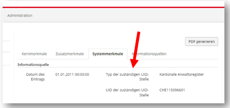 UID Eintrag Bild 3